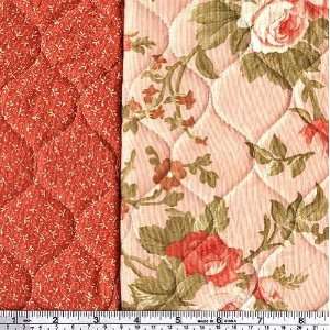 45 Wide Allspice Tapestry Double sided Quilted Vintage Rose Fabric 