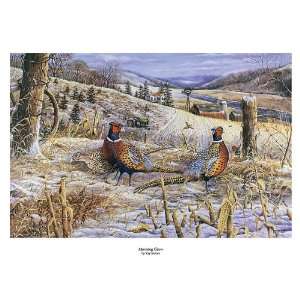   Morning Glow Signed and Numbered Pheasant Print 