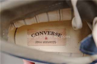 New John Varvatos Converse All Star Blue Suede Hi Top Sneakers   Mens 