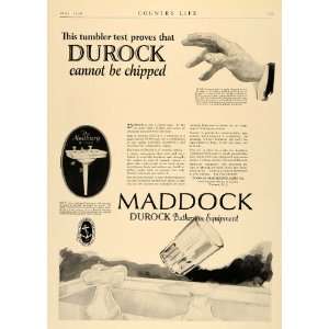  1926 Ad Maddock Durock Bathroom Equipment Lavatory 