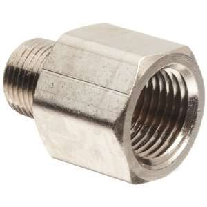 Polyconn PC120NB 86 Nickel Plated Brass Pipe Fitting, Adapter, 1/2 