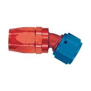   FCM4072 Red and Blue Anodized Aluminum  06AN 30 Degree Elbow Fitting