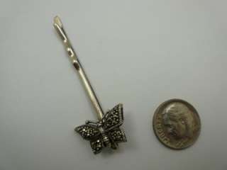 Assorted Sterling Silver Marcasite Hairpins Bobbypins  