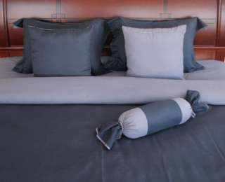 Pcs NAVY BLUE LUXURY BED IN A BAG Full KF234  
