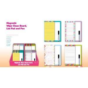  Magnetic Wipe Clean Board, List Pad And Pen Electronics