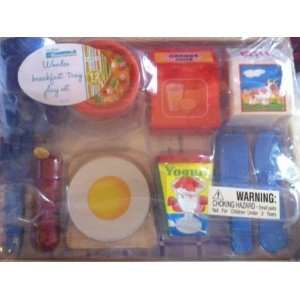   My First Kenmore Wooden Breakfast Tray Play Set 12 Pcs. Toys & Games