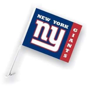  New York Giants NFL Car Flag W/Wall Bracket Set Of 2 