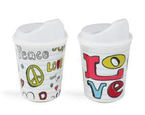 New Sugarbooger Peace Love Sippy Cup Set  
