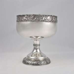  Brides Punch Bowl by Tiffany, Sterling Reticulated Floral 
