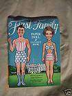 First Family Paper Doll & Cut Out Book  1st Printing
