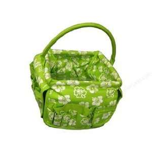  Square Stuff Bucket, Lime Green Tropical