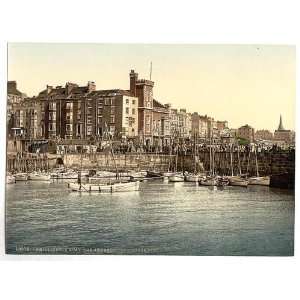  Photochrom Reprint of Bridlington, the harbor, from south 