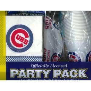  Chicago Cubs Tailgate Party Pack 24 Pc. Set Sports 