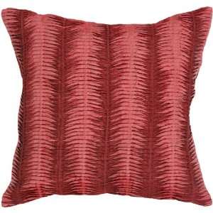  18 Strawberry Red Pintuck Column Decorative Throw Pillow 