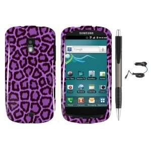  Purple Black Leopard Design Protector Hard Cover Case for 