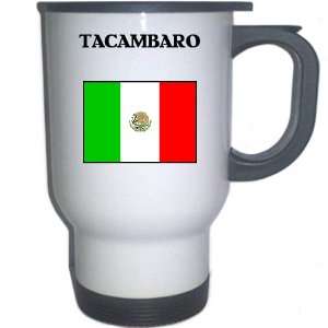  Mexico   TACAMBARO White Stainless Steel Mug Everything 