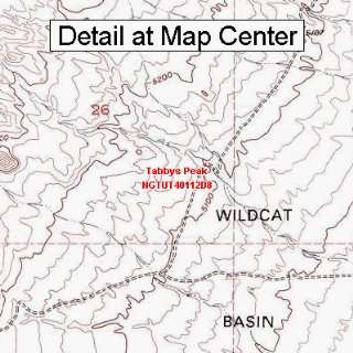  USGS Topographic Quadrangle Map   Tabbys Peak, Utah 