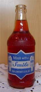 Old vintage ACL soda pop bottle SMILE with 2 kewpies Ohio rare smi2 