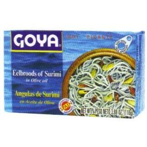 Goya Eelbroods of Surimi in Olive Oil 3.88 oz  Grocery 
