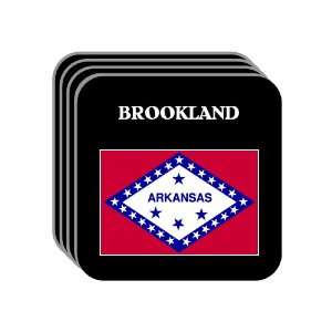  US State Flag   BROOKLAND, Arkansas (AR) Set of 4 Mini 