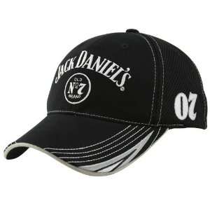  Casey Mears Black Jack Daniels Flex Fit Hat Sports 