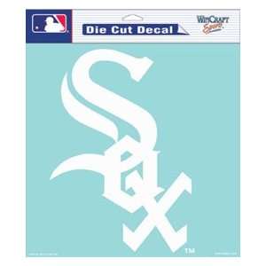 com Chicago White Sox Die Cut Decal   8x8 White permanent adhesive 