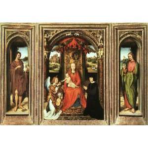   Inch, painting name Triptych 2, By Memling Hans