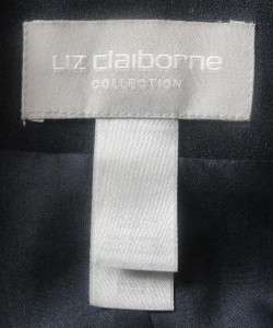 Liz Claiborne Dk Blue Short Sleeve Career Blazer 8  