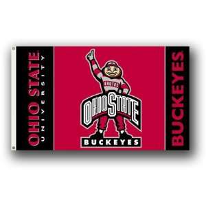 NCAA Ohio State Buckeyes Brutus 3 by 5 Foot Flag w 