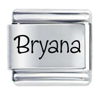  Name Bryana Gift Laser Italian Charm Pugster Jewelry
