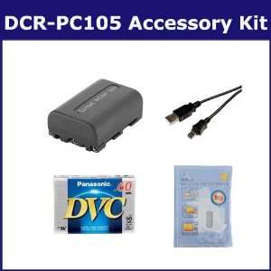  Sony DCR PC105 Camcorder Accessory Kit includes DVTAPE Tape/ Media 