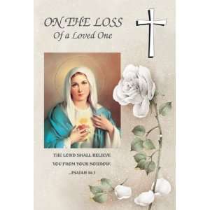  Religious Sympathy Cards   Immaculate Heart of Mary with 