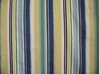 blue stripe drapery fabric  