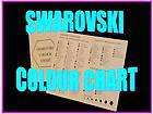 NEW Swarovski 5301 5810 Colour Chart 132 COLOR BEADS