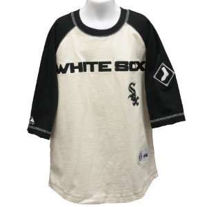  Kids Chicago White Sox 3/4 Sleeve Raglan Tshirt Sports 