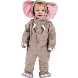  6 12 MO  Grey  Infant Cute Cuddly Plush Elephant Baby