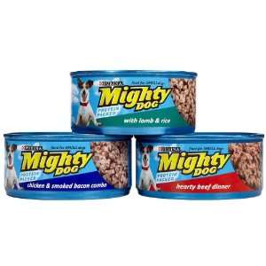  Mighty Dog Loaf Variety Pack   Beef Gourmet Dinner & Lamb 