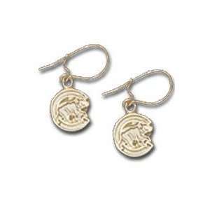  Chicago Cubs C with Bear Gold Dangle Earrings Sports 