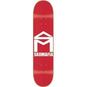  Sk8 Mafia House Pinstripe Red Skateboard Deck Sports 