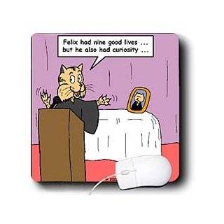 Rich Diesslins Funny Cat Cartoons   Funeral For A Cat with apologies 