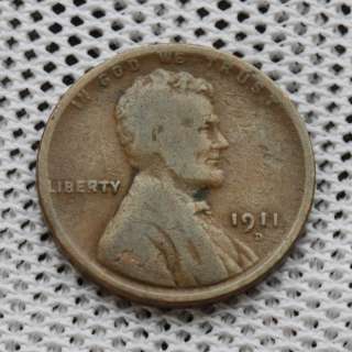 1911 D LINCOLN WHEAT PENNY, plus bonus, and free US shipping  
