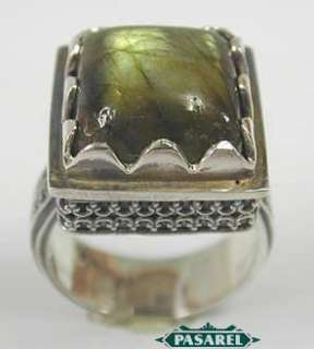 Breathtaking Sterling Silver Labradorite Designer Ring  
