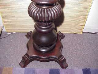 Antique Merklen Bros. Open Twist Carved Pedestal Stand  
