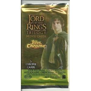  Lord of the Rings Topps Chrome Movie Cards   Pack of 5 