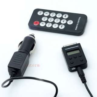 multifunctional FM Transmitter & Remote control & Car charger for ipod 