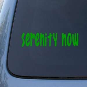 SERENITY NOW   Seinfeld   Vinyl Car Decal Sticker #1674  Vinyl Color 