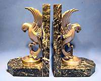 French Art Deco Parrot Bird Bookend H Fady H Briand  