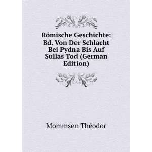   Sullas Tod (German Edition) (9785877200487) Theodor Mommsen Books
