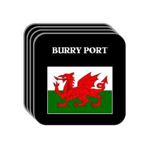  Wales   BURRY PORT Set of 4 Mini Mousepad Coasters 