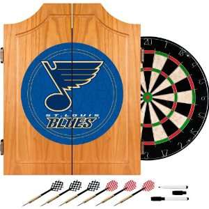 Best Quality NHL St. Louis Blues Dart Cabinet includes Darts and Board 